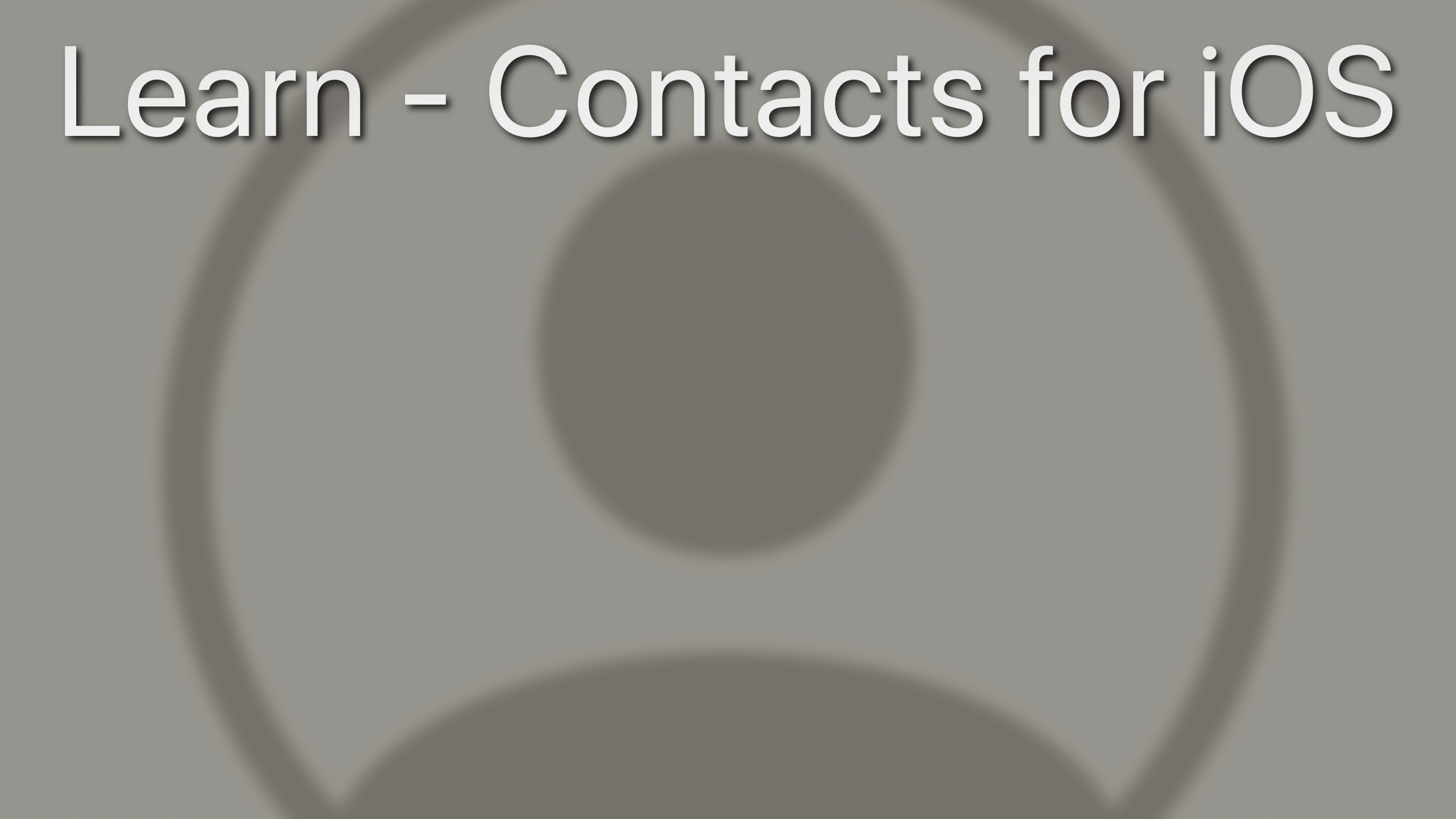 Contacts for Mac & iOS Tutorial - TheMacU.com