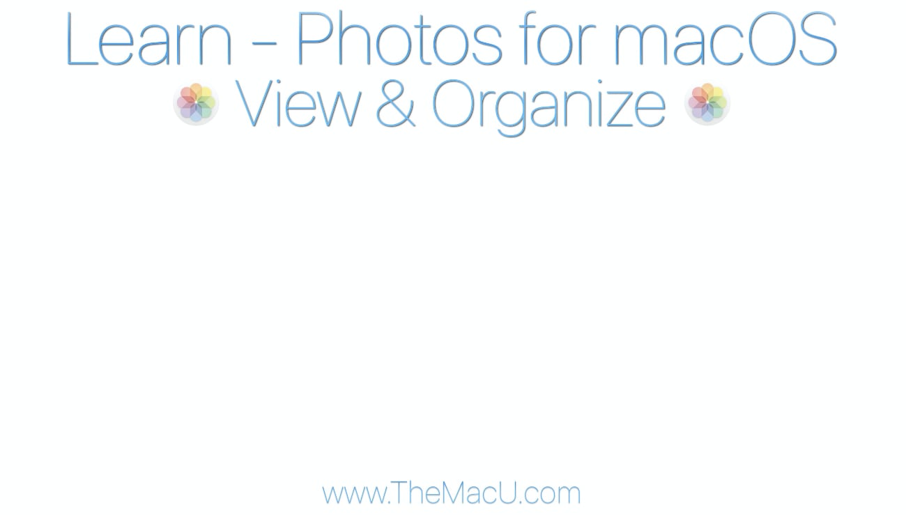 how to organize photos on mac by import